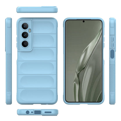 For Realme C65 4G Global Magic Shield TPU + Flannel Phone Case(Light Blue) - Realme Cases by buy2fix | Online Shopping UK | buy2fix