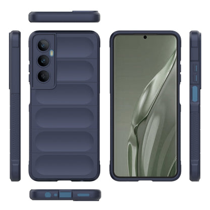 For Realme C65 4G Global Magic Shield TPU + Flannel Phone Case(Dark Blue) - Realme Cases by buy2fix | Online Shopping UK | buy2fix