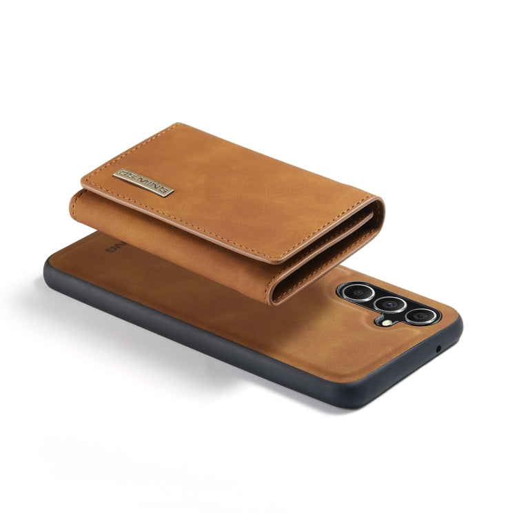 For Samsung Galaxy A54 5G DG.MING M1 Series 3-Fold Multi Card Wallet + Magnetic Phone Case(Brown) - Galaxy Phone Cases by DG.MING | Online Shopping UK | buy2fix