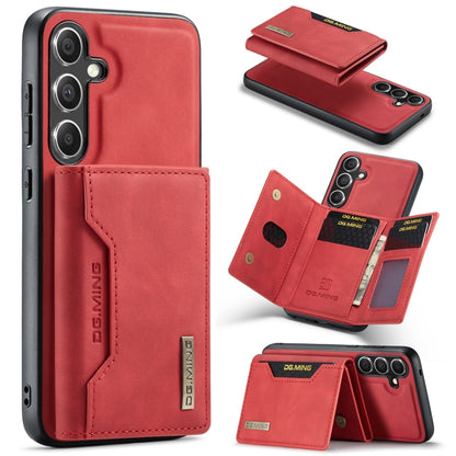 For Samsung Galaxy S24 5G DG.MING M2 Series 3-Fold Multi Card Bag + Magnetic Phone Case(Red) - Galaxy S24 5G Cases by DG.MING | Online Shopping UK | buy2fix