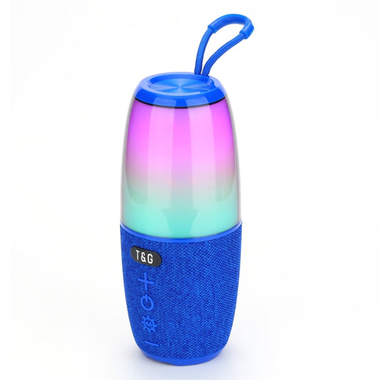 T&G TG644 5W High Power RGB Light Portable Bluetooth Speaker(Blue) - Waterproof Speaker by T&G | Online Shopping UK | buy2fix