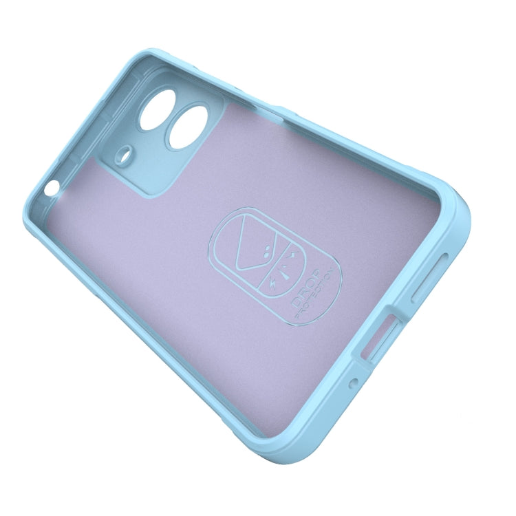 For Xiaomi Redmi 13C 4G Global Magic Shield TPU + Flannel Phone Case(Light Blue) - 13C Cases by buy2fix | Online Shopping UK | buy2fix