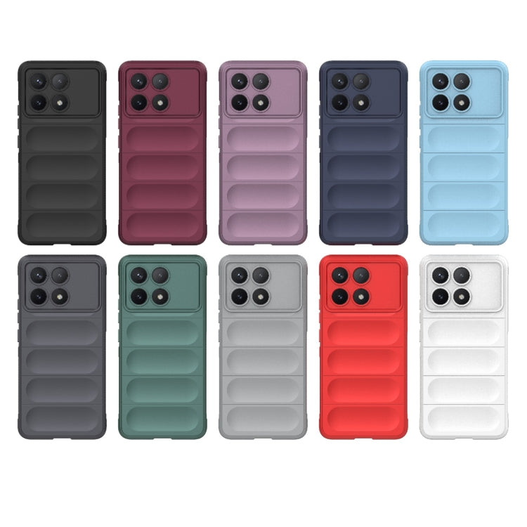 For Xiaomi Redmi K70 / K70 Pro 5G Magic Shield TPU + Flannel Phone Case(Red) - K70 Pro Cases by buy2fix | Online Shopping UK | buy2fix