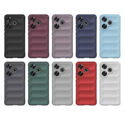 For Xiaomi Redmi Turbo 3 5G Magic Shield TPU + Flannel Phone Case(White) - Xiaomi Cases by buy2fix | Online Shopping UK | buy2fix