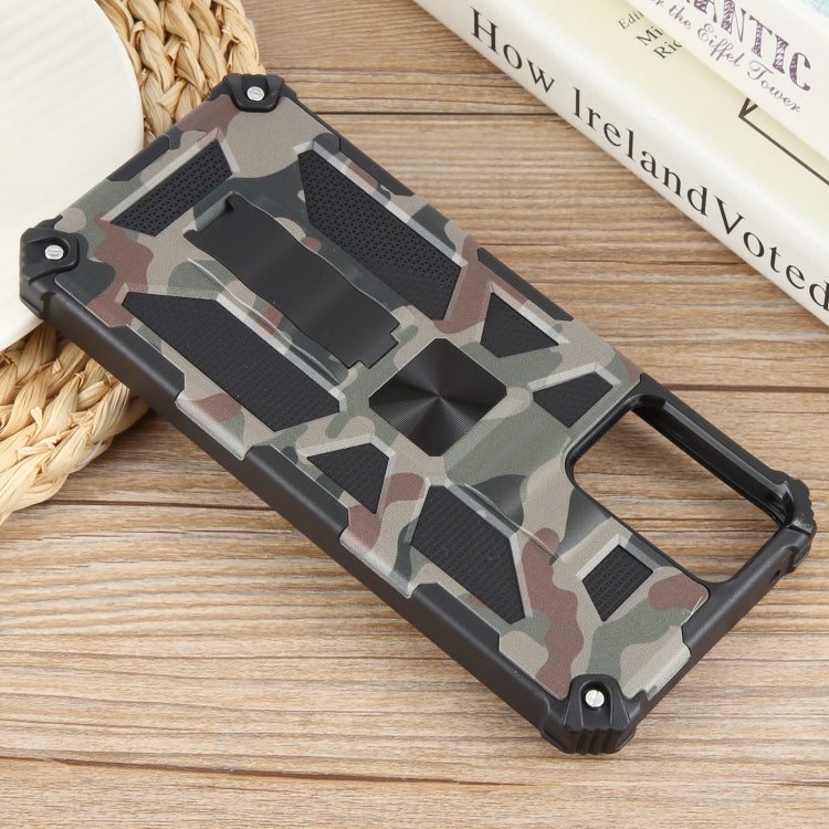 For Motorola Moto G Power 5G 2024 Camouflage Armor Kickstand TPU + PC Magnetic Phone Case(Army Green) - Motorola Cases by buy2fix | Online Shopping UK | buy2fix