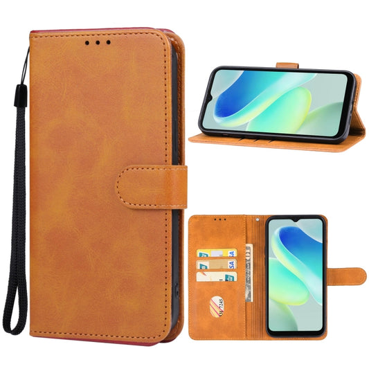 For Blackview Oscal Flat 1C Leather Phone Case(Brown) - More Brand by buy2fix | Online Shopping UK | buy2fix
