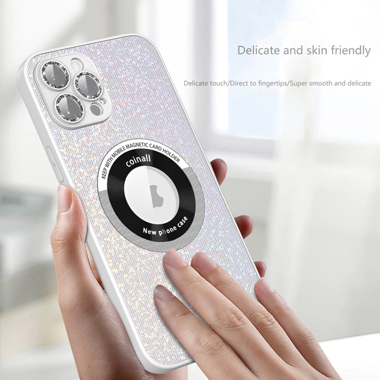 For iPhone 13 Colorful Glitter Magnetic Magsafe TPU + PC Phone Case(Black) - iPhone 13 Cases by buy2fix | Online Shopping UK | buy2fix