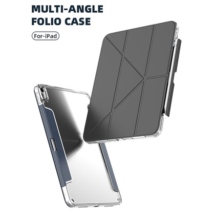 For iPad Air 13 2024 Mutural Deformation Stand Smart Leather Tablet Case(Grey) - iPad Air 13 2024 Cases by Mutural | Online Shopping UK | buy2fix