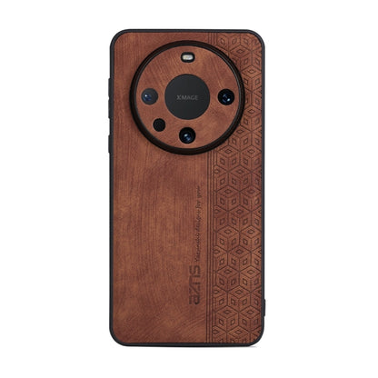 For Huawei Mate 60 AZNS 3D Embossed Skin Feel Phone Case(Brown) - Huawei Cases by AZNS | Online Shopping UK | buy2fix