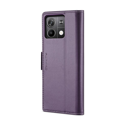 For Xiaomi Redmi Note 13 5G CaseMe 023 Butterfly Buckle Litchi Texture RFID Anti-theft Leather Phone Case(Pearly Purple) - Xiaomi Cases by CaseMe | Online Shopping UK | buy2fix