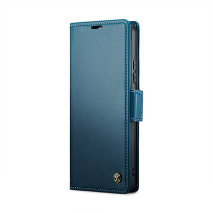 For Xiaomi Redmi Note 13 Pro 4G CaseMe 023 Butterfly Buckle Litchi Texture RFID Anti-theft Leather Phone Case(Blue) - Xiaomi Cases by CaseMe | Online Shopping UK | buy2fix