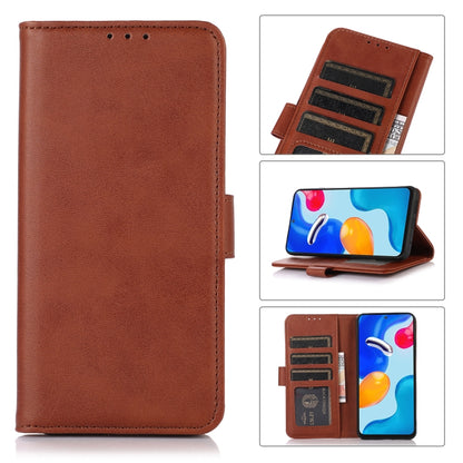 For Xiaomi Redmi 13C Cow Texture Leather Phone Case(Brown) - 13C Cases by buy2fix | Online Shopping UK | buy2fix