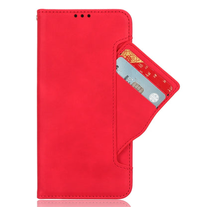 For Motorola Moto G Power 5G 2024 Skin Feel Calf Texture Card Slots Leather Phone Case(Red) - Motorola Cases by buy2fix | Online Shopping UK | buy2fix