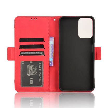 For Motorola Moto G Power 5G 2024 Skin Feel Calf Texture Card Slots Leather Phone Case(Red) - Motorola Cases by buy2fix | Online Shopping UK | buy2fix