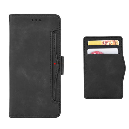 For Google Pixel 9 Pro Skin Feel Calf Texture Card Slots Leather Phone Case(Black) - Google Cases by buy2fix | Online Shopping UK | buy2fix