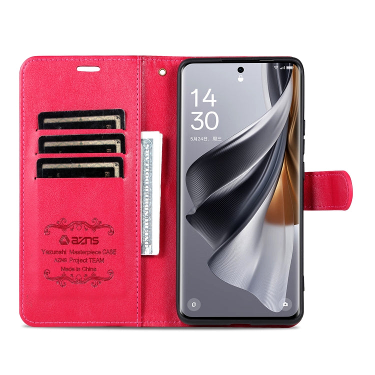 For vivo X200 AZNS Sheepskin Texture Flip Leather Phone Case(Red) - X200 Cases by AZNS | Online Shopping UK | buy2fix