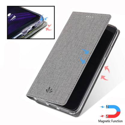 For Motorola Moto G8 ViLi DMX-54 Shockproof TPU + PU Leather Magnetic Attraction Horizontal Flip Protective Case with Card Slots & Holder(Grey) - Motorola Cases by ViLi | Online Shopping UK | buy2fix