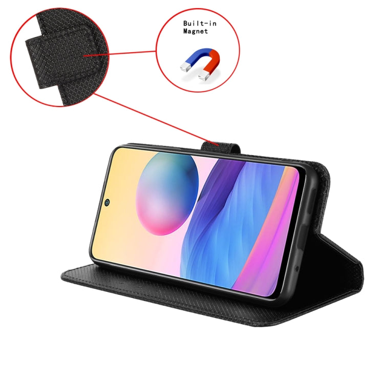 For Xiaomi Redmi K70 / K70 Pro Diamond Texture Leather Phone Case(Black) - K70 Pro Cases by buy2fix | Online Shopping UK | buy2fix