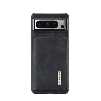 For Google Pixel 8 Pro DG.MING M1 Series 3-Fold Multi Card Wallet + Magnetic Phone Case(Black) - Google Cases by DG.MING | Online Shopping UK | buy2fix