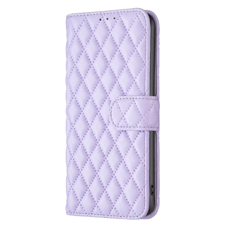 For Google Pixel 9 Pro Diamond Lattice Wallet Leather Flip Phone Case(Purple) - Google Cases by buy2fix | Online Shopping UK | buy2fix