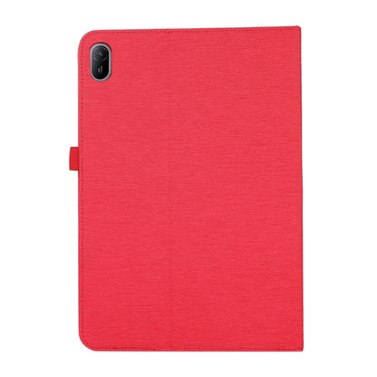 For Huawei MatePad SE 11 2024 Fabric Leather Tablet Case(Red) - Huawei by buy2fix | Online Shopping UK | buy2fix