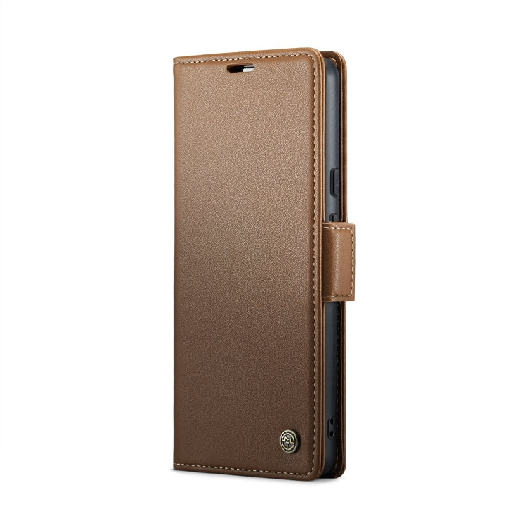 For Google Pixel 9 / 9 Pro CaseMe 023 Butterfly Buckle Litchi Texture RFID Anti-theft Leather Phone Case(Brown) - Google Cases by CaseMe | Online Shopping UK | buy2fix