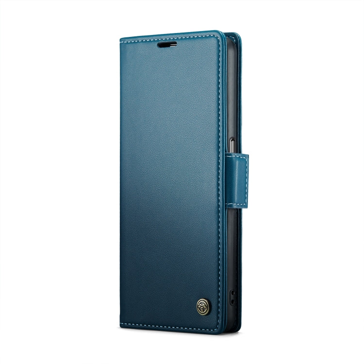 For OPPO A77s CaseMe 023 Butterfly Buckle Litchi Texture RFID Anti-theft Leather Phone Case(Blue) - OPPO Cases by CaseMe | Online Shopping UK | buy2fix