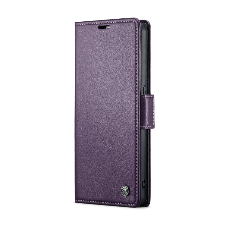 For OPPO Reno8 T 5G/A1 Pro 5G CaseMe 023 Butterfly Buckle Litchi Texture RFID Anti-theft Leather Phone Case(Pearly Purple) - OPPO Cases by CaseMe | Online Shopping UK | buy2fix