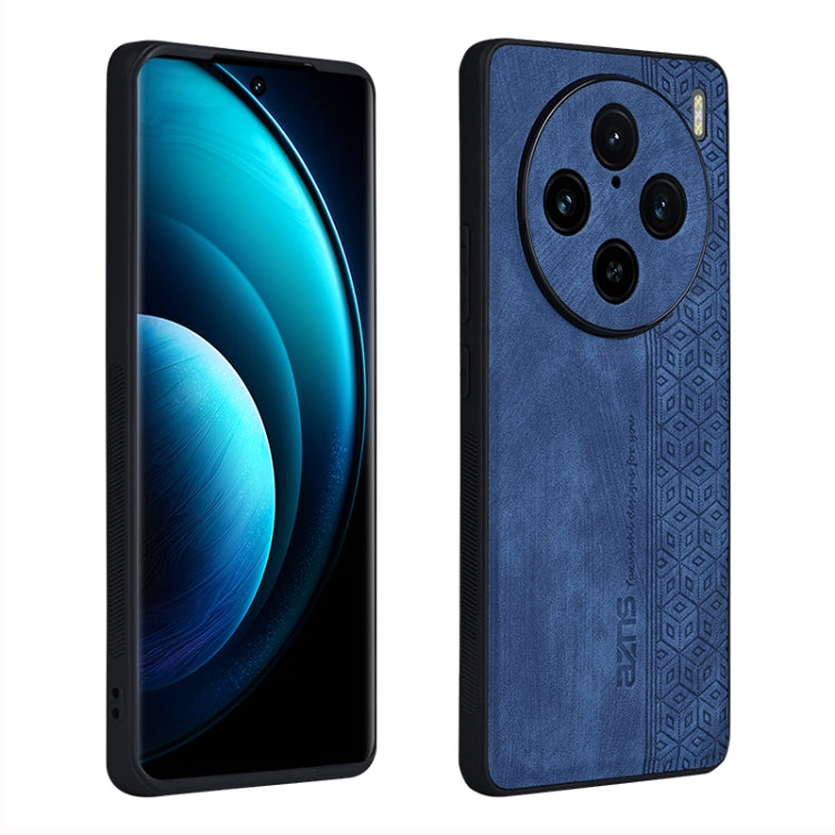 For vivo X100 Pro AZNS 3D Embossed Skin Feel Phone Case(Sapphire Blue) - X100 Pro Cases by AZNS | Online Shopping UK | buy2fix