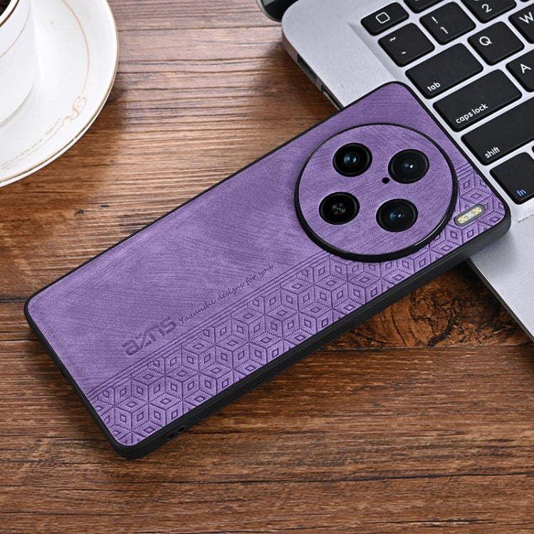 For vivo X100 Pro AZNS 3D Embossed Skin Feel Phone Case(Purple) - X100 Pro Cases by AZNS | Online Shopping UK | buy2fix