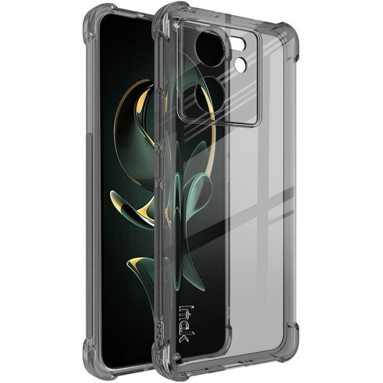 For Xiaomi Redmi K60 Ultra 5G imak Shockproof Airbag TPU Phone Case(Transparent Black) - Redmi K60 Ultra Cases by imak | Online Shopping UK | buy2fix