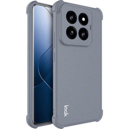 For Xiaomi 14 Pro 5G imak Shockproof Airbag TPU Phone Case(Matte Grey) - 14 Pro Cases by imak | Online Shopping UK | buy2fix