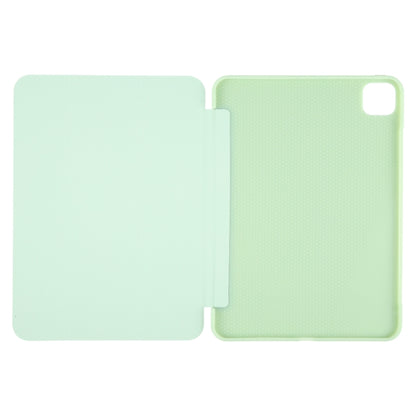 For iPad Air 13 2024 GEBEI 3-folding Holder Shockproof Flip Leather Tablet Case(Green) - iPad Air 13 2024 Cases by GEBEI | Online Shopping UK | buy2fix