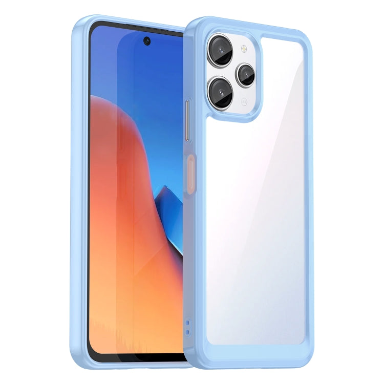 For Xiaomi Poco M6 Pro 5G Colorful Series Acrylic Hybrid TPU Phone Case(Blue) - Xiaomi Cases by buy2fix | Online Shopping UK | buy2fix