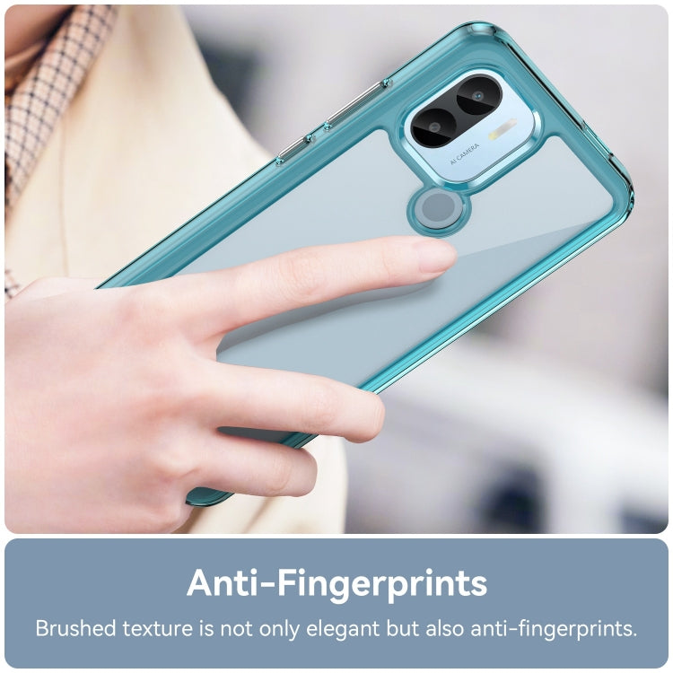 For Xiaomi Poco C51 Colorful Series Acrylic Hybrid TPU Phone Case(Transparent Blue) - Xiaomi Cases by buy2fix | Online Shopping UK | buy2fix