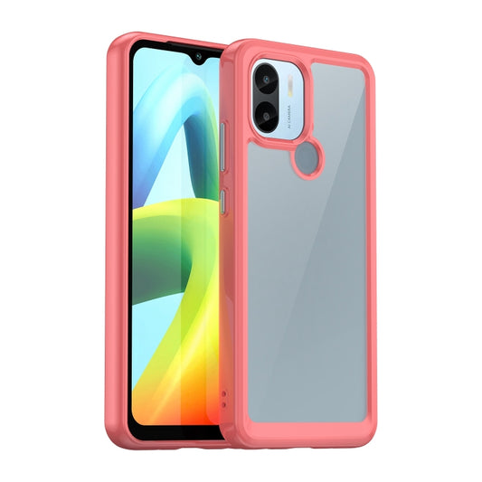 For Xiaomi Redmi A1+ Colorful Series Acrylic Hybrid TPU Phone Case(Red) - Xiaomi Cases by buy2fix | Online Shopping UK | buy2fix