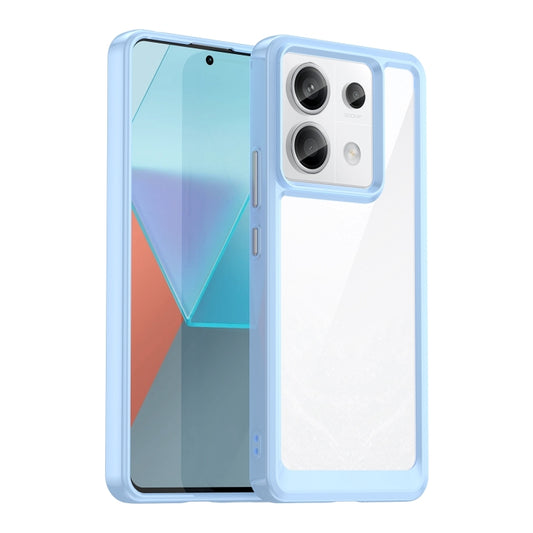 For Xiaomi Redmi Note 13 Pro 5G Colorful Series Acrylic Hybrid TPU Phone Case(Blue) - Note 13 Pro Cases by buy2fix | Online Shopping UK | buy2fix