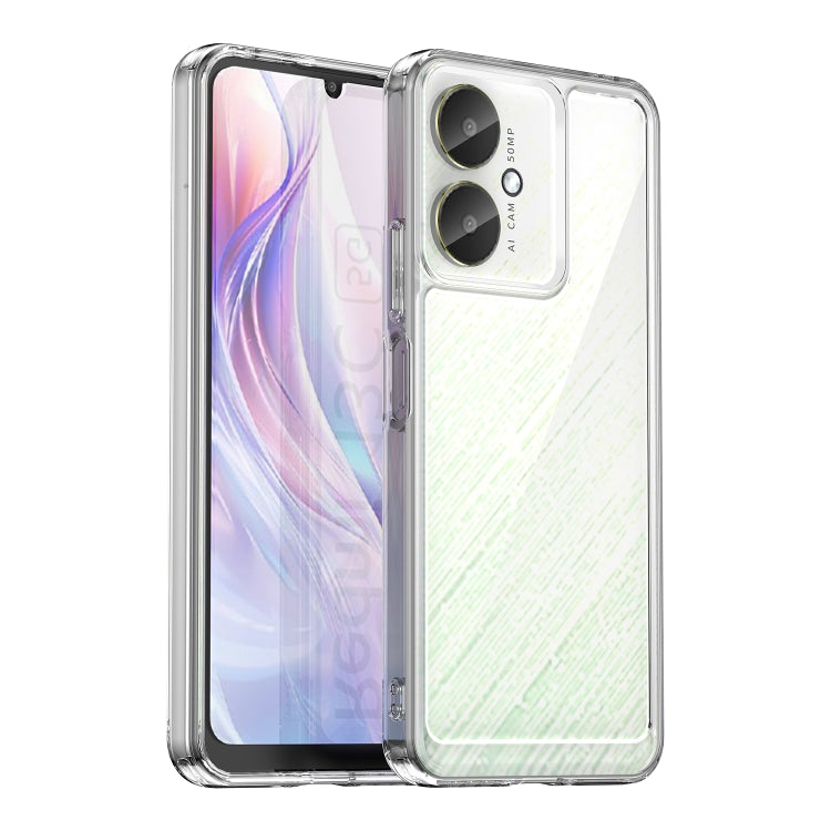 For Xiaomi Poco M6 Colorful Series Acrylic Hybrid TPU Phone Case(Transparent) - Xiaomi Cases by buy2fix | Online Shopping UK | buy2fix