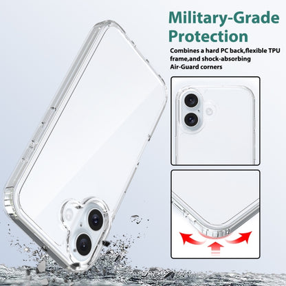 For iPhone 16 Scratchproof Acrylic TPU Phone Case(Transparent) - iPhone 16 Cases by buy2fix | Online Shopping UK | buy2fix