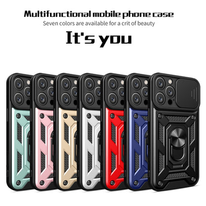 For iPhone 16 Pro Max Sliding Camera Cover Design TPU+PC Phone Case(Green) - iPhone 16 Pro Max Cases by buy2fix | Online Shopping UK | buy2fix