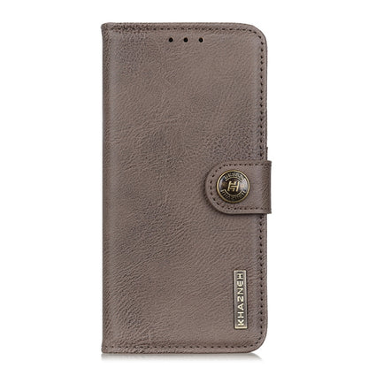 For Xiaomi Redmi K70 5G / K70 Pro 5G KHAZNEH Cowhide Texture Flip Leather Phone Case(Khaki) - K70 Cases by buy2fix | Online Shopping UK | buy2fix