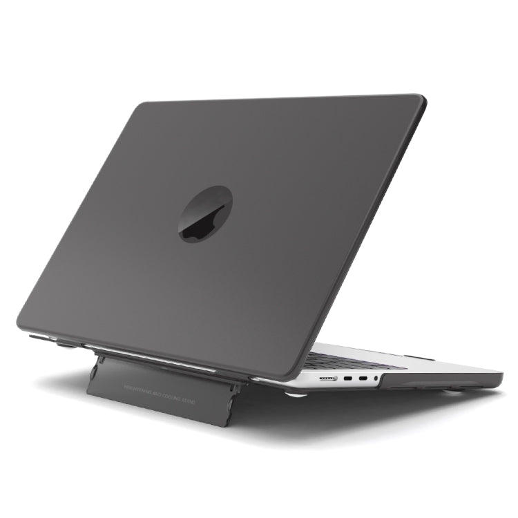 For MacBook Pro 16 inch A2141 Frosted Translucent Laptop Protective Case(Black) - MacBook Pro Cases by buy2fix | Online Shopping UK | buy2fix