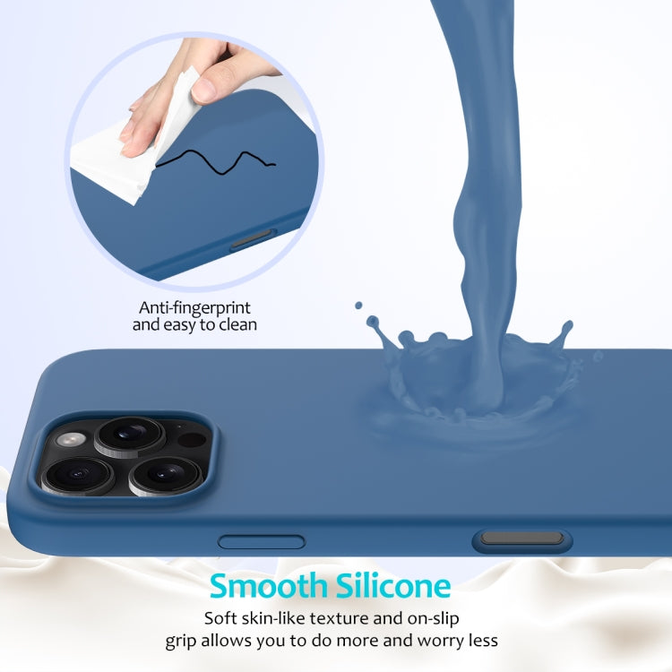 For iPhone 16 Pro Max Solid Color Silicone Phone Case(Cobalt Blue) - More iPhone Cases by buy2fix | Online Shopping UK | buy2fix