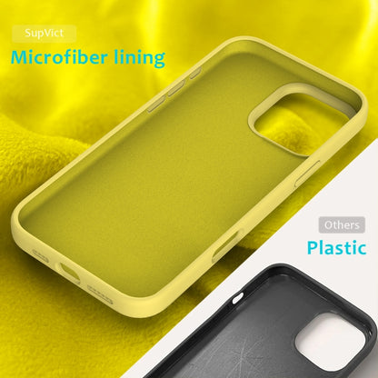 For iPhone 16 Pro Max Solid Color Silicone Phone Case(Lemon Yellow) - More iPhone Cases by buy2fix | Online Shopping UK | buy2fix