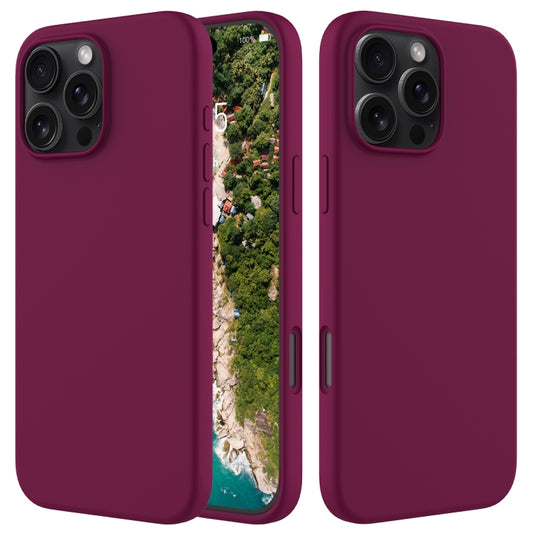 For iPhone 16 Pro Solid Color Silicone Phone Case(Violet) - More iPhone Cases by buy2fix | Online Shopping UK | buy2fix