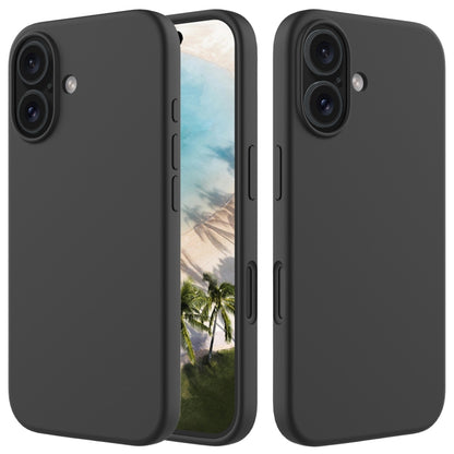 For iPhone 16 Plus Solid Color Silicone Phone Case(Black) - More iPhone Cases by buy2fix | Online Shopping UK | buy2fix