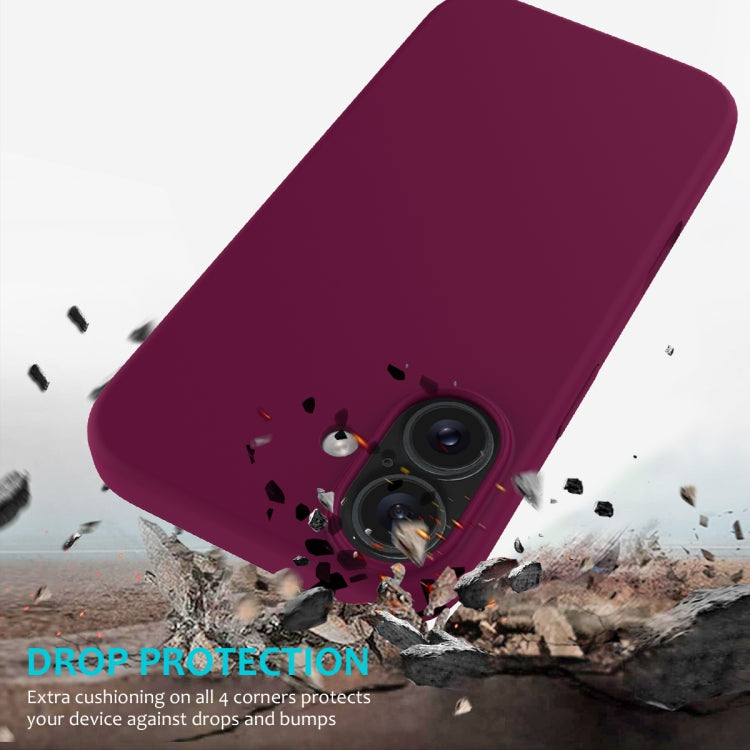 For iPhone 16 Plus Solid Color Silicone Phone Case(Violet) - More iPhone Cases by buy2fix | Online Shopping UK | buy2fix