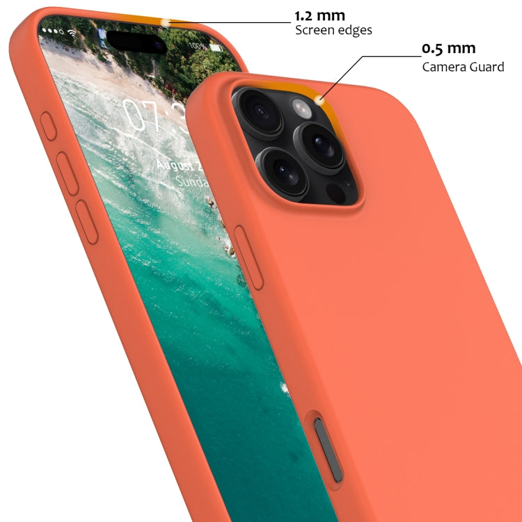 For iPhone 16 Pro Shockproof Silicone Magsafe Phone Case(Gold Orange) - iPhone 16 Pro Cases by buy2fix | Online Shopping UK | buy2fix