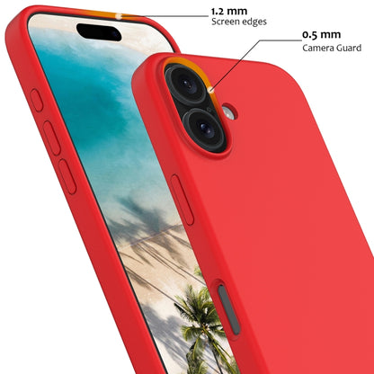 For iPhone 16 Shockproof Silicone Magsafe Phone Case(Red) - iPhone 16 Cases by buy2fix | Online Shopping UK | buy2fix