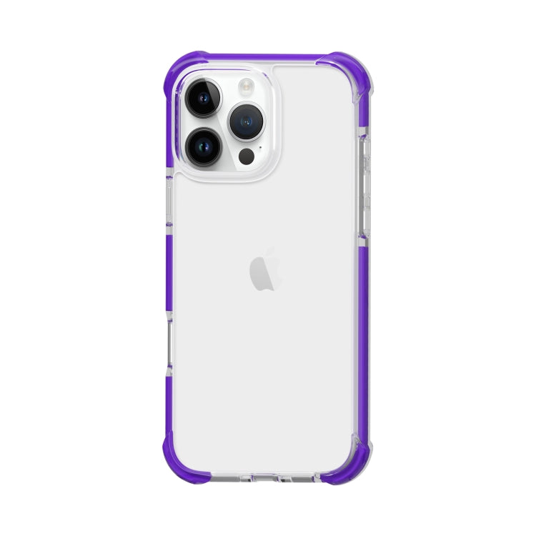 For iPhone 16 Pro Max Four-corner Shockproof TPU + Acrylic Phone Case(Purple) - iPhone 16 Pro Max Cases by buy2fix | Online Shopping UK | buy2fix